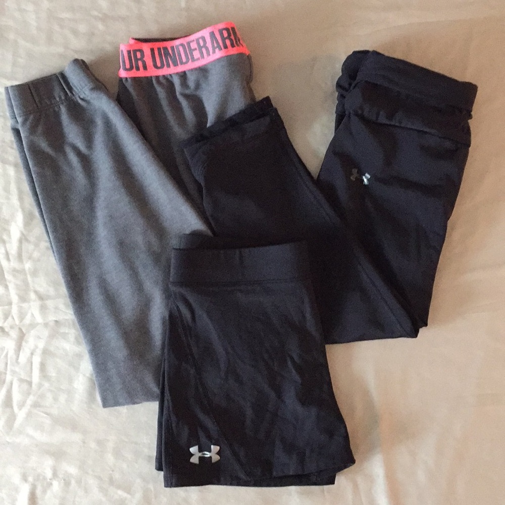 Under Armour Lot Sweats Leggings Shorts Size XS